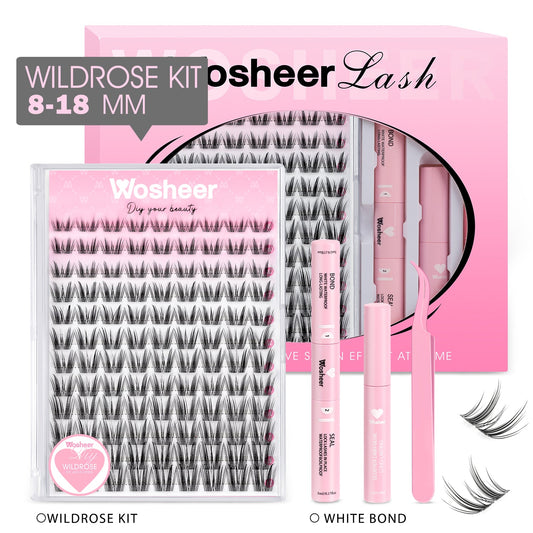 WILDROSE Manga-Inspired Lash Clusters: Lightweight, Reusable, Waterproof Lashes