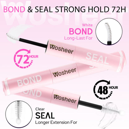 Clear Drying Eyelash Extension Adhesive, Waterproof, Sweatproof, Hypoallergenic Bond & Seal