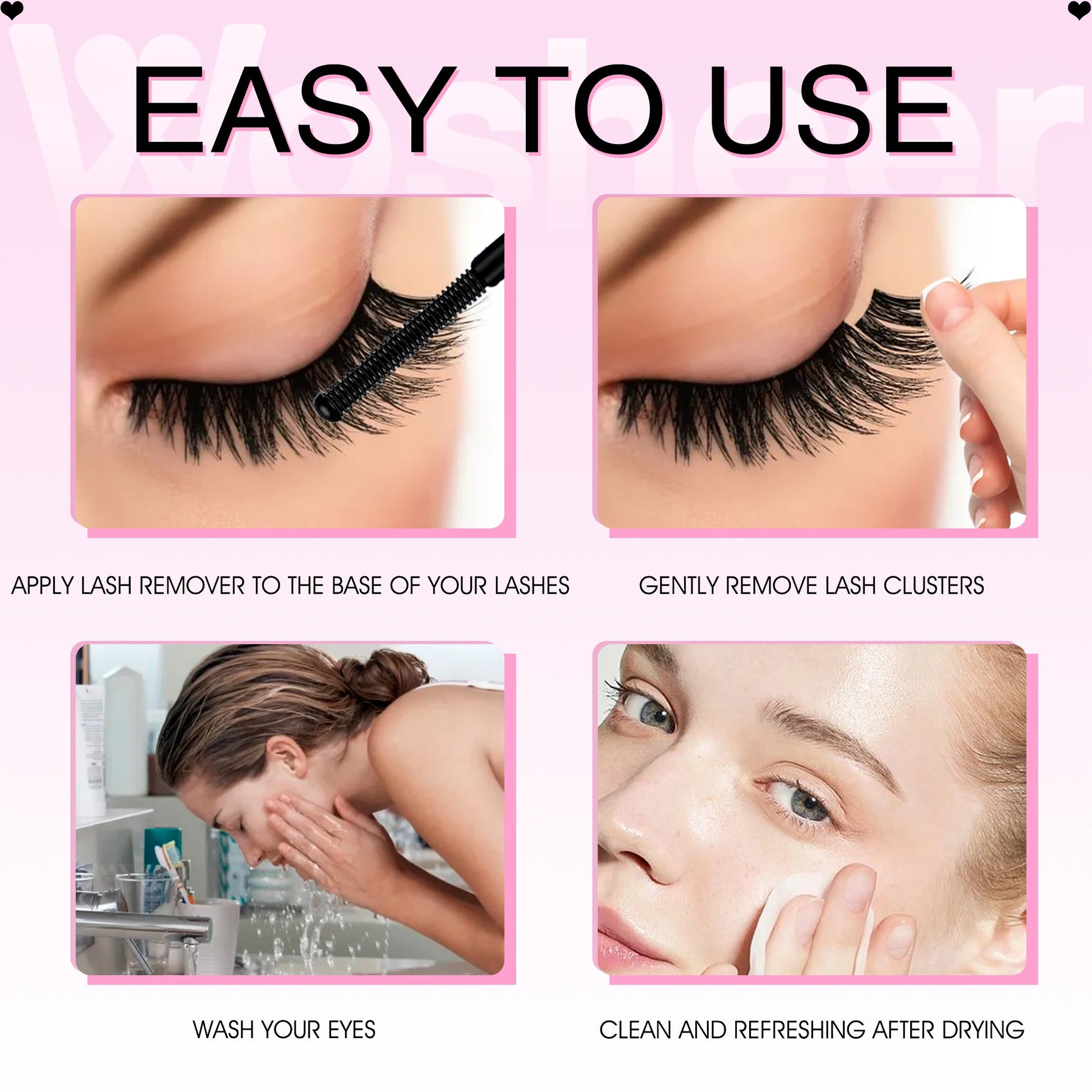 Fast-Acting Gentle Lash Extension Glue Remover: 30-Second Formula Protects Natural Lashes