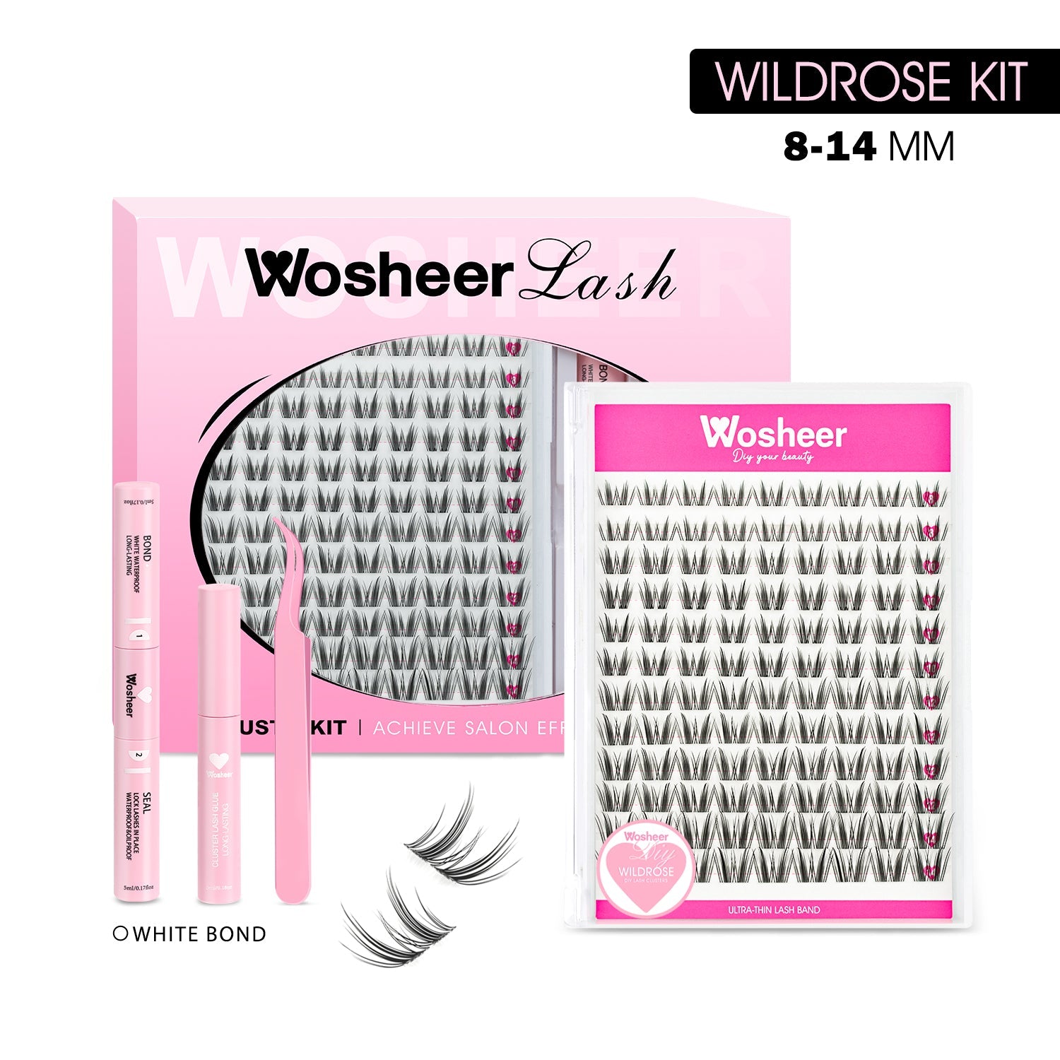 WOSHEER Professional Lash Kit Wholesale Bundle - Multiple Styles for Salon Use