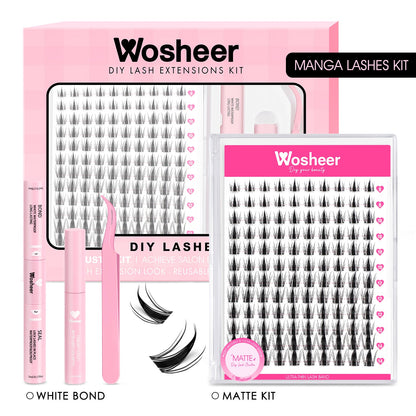 WOSHEER Professional Lash Kit Wholesale Bundle - Multiple Styles for Salon Use